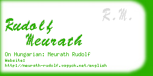 rudolf meurath business card